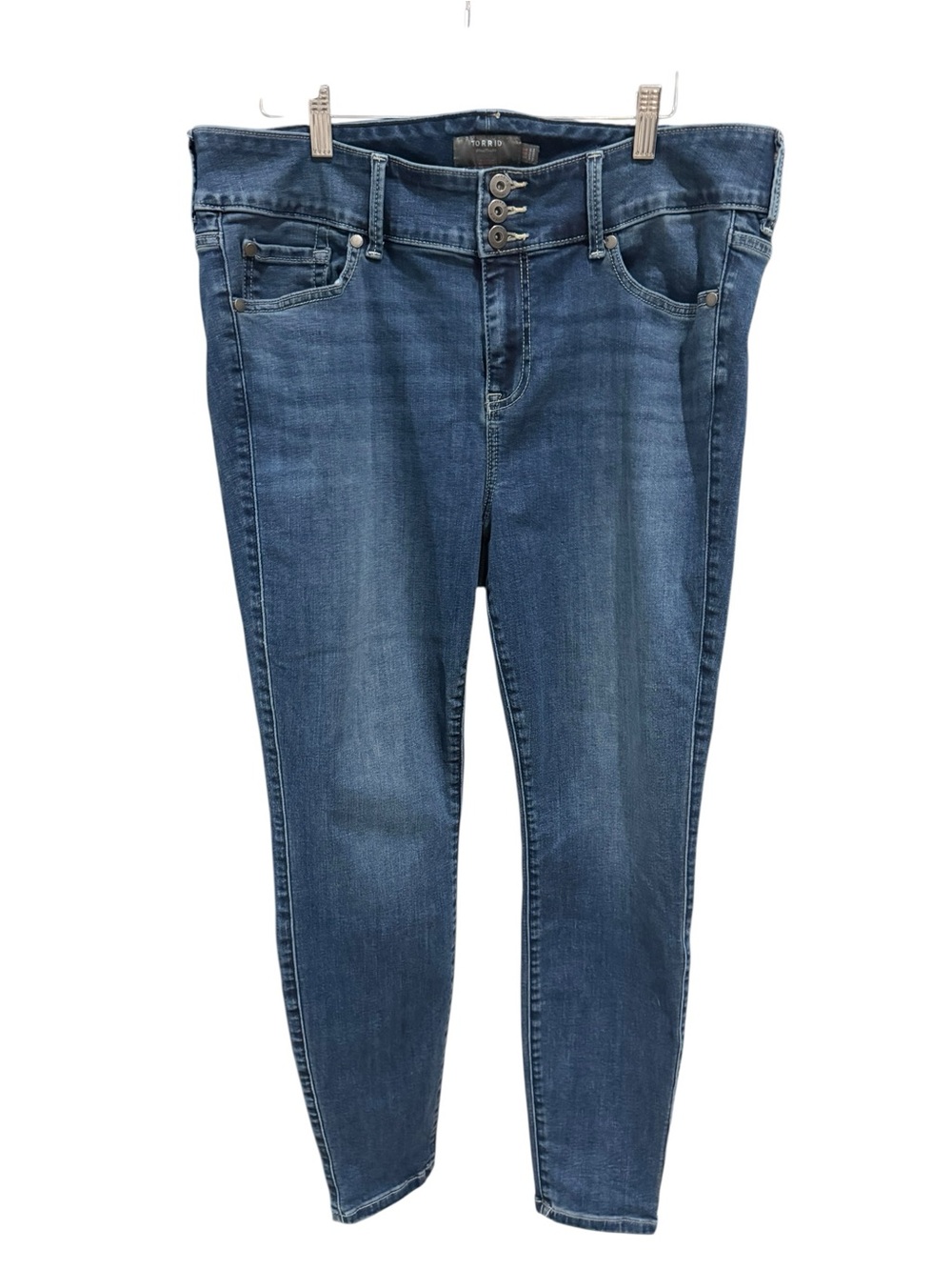 Torrid #FeelTheFit High Rise 4 Button Skinny Jeans Plus Size 16S